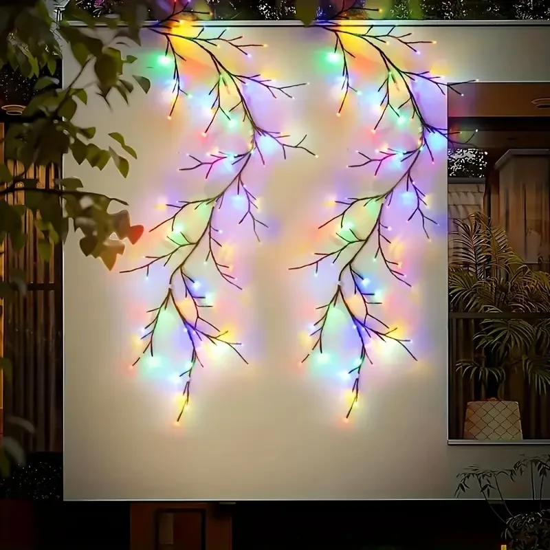 Luces LED de cadena de sauce de colores