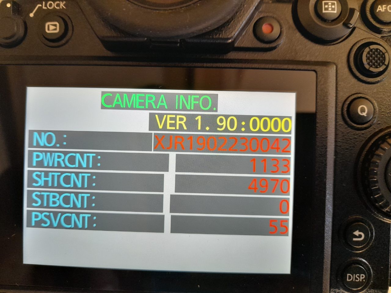 Cuerpo de la Panasonic S1R
