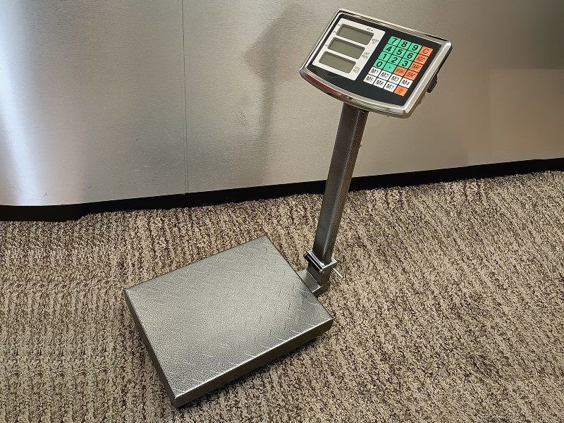 Báscula - Báscula de plataforma digital LCD de 150 kg de acero resistente y resistente al agua