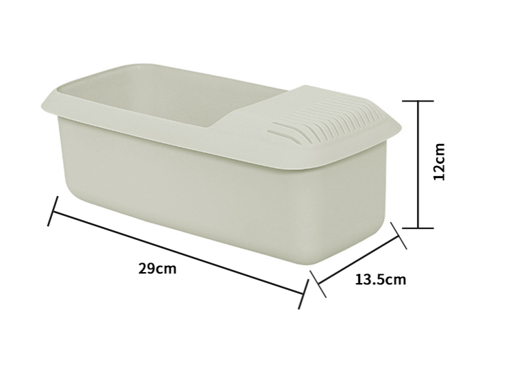 Caja de almacenamiento de plástico para cocina y fideos, de doble propósito, juego de utensilios de cocina