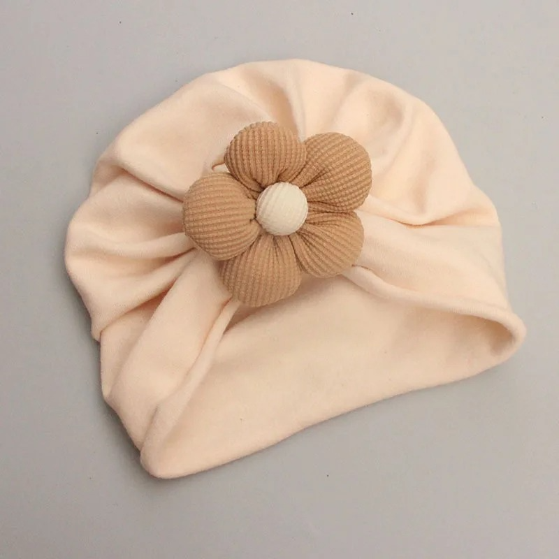 Gorro y calcetines para bebé con bonitas flores de primavera y otoño