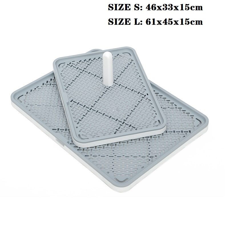 Bandeja para orinar para perros, soporte para almohadillas de entrenamiento para el baño, caja de arena, soporte para almohadillas para orinar