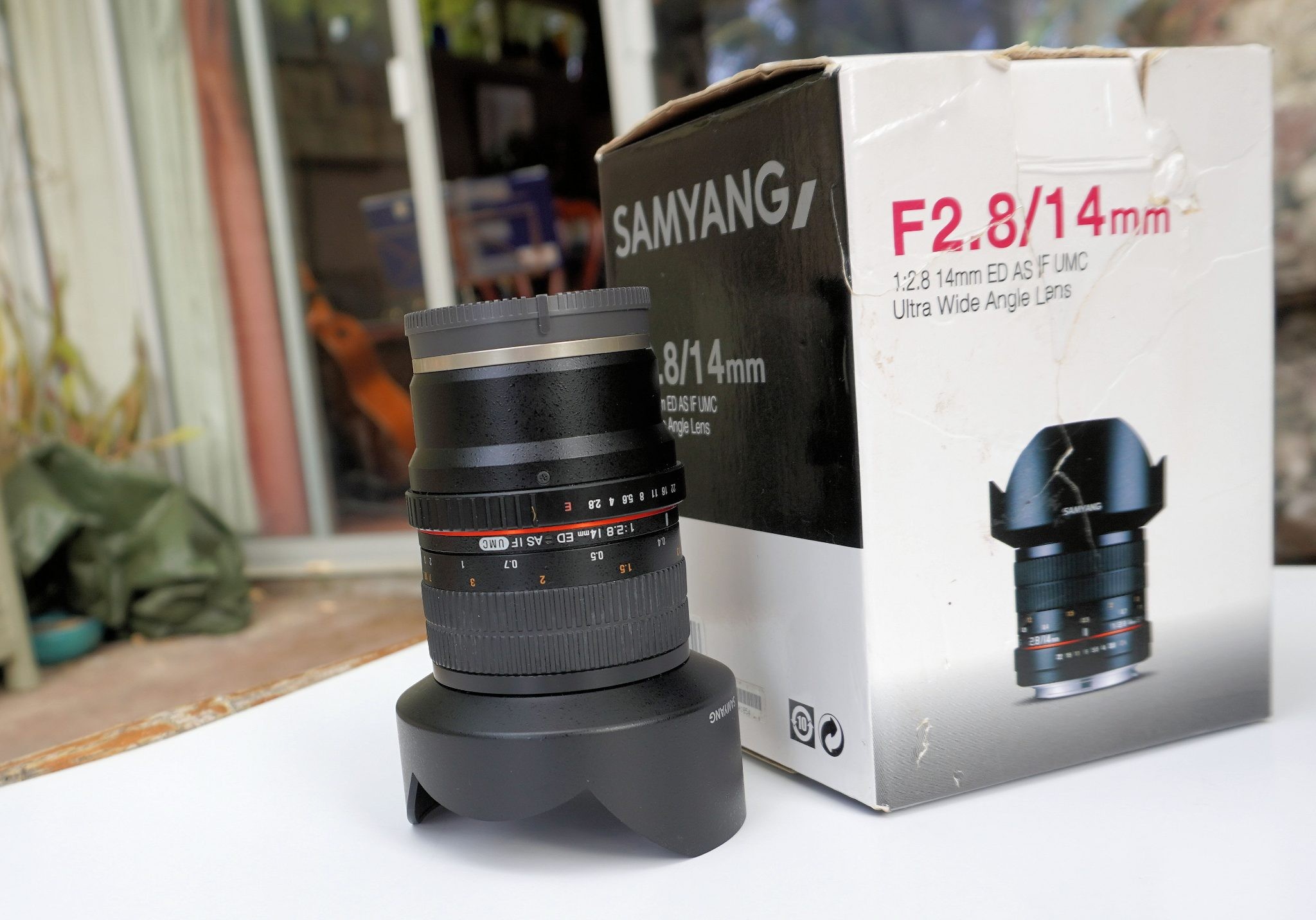 SAMYANG F2.8/14mm, ED AS IF UMC, lente ultra gran angular para cámaras SONY con montura E