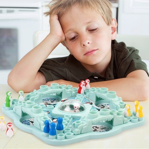 Ajedrez volador de pingüino: juguetes educativos interactivos de ajedrez para padres e hijos