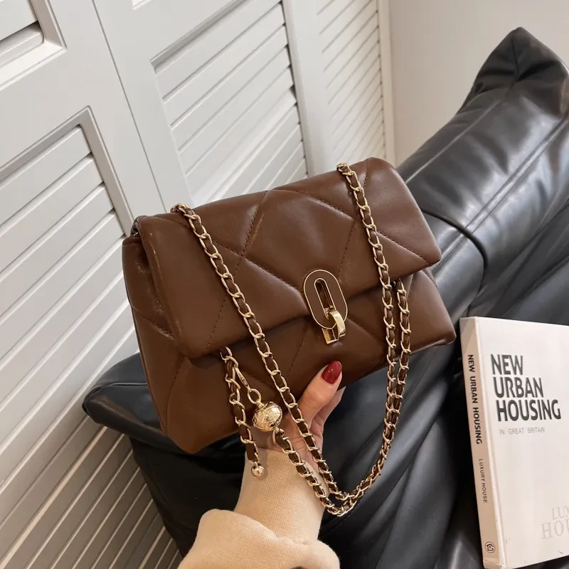 Bolso bandolera con cadena de moda para desplazamientos diarios