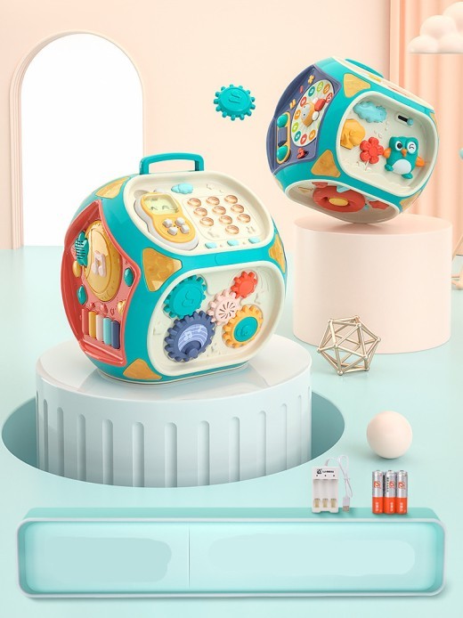 Juguetes para niños y niñas, bebés, cerebros, manos, tambores, juguetes, hexaedro, autobús, regalo.