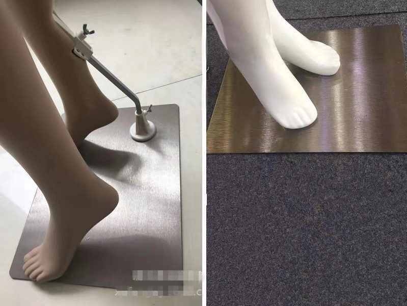 Maniquí masculino realista de 185 cm con base de metal y maquillaje, partes del cuerpo desmontables.