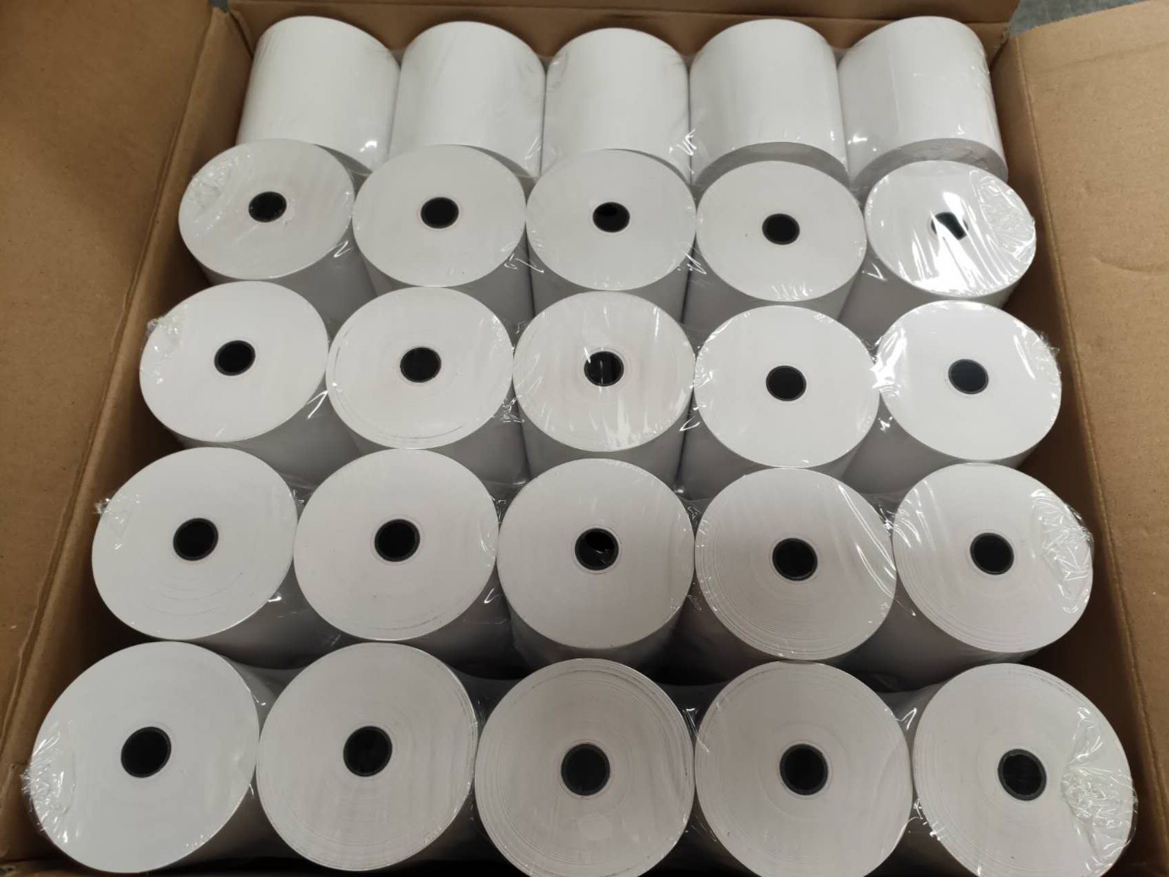 (50 rollos) Rollo de papel térmico EFTPOS de 80 x 80 mm para impresoras de recibos POS