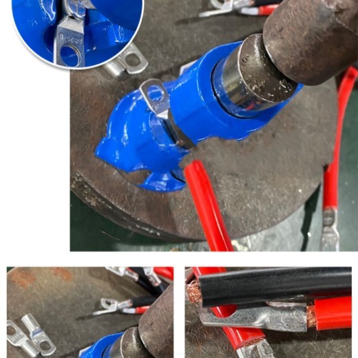 Herramienta remachadora de terminales de cable Crimpadora de cables de percusión