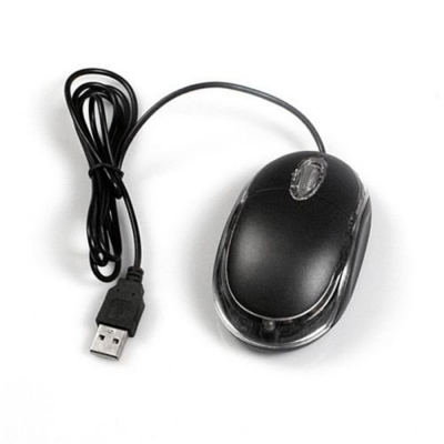 Mini ratón USB ligero para ordenador, pequeño, para portátil, de escritorio, óptico, con cable, para juegos