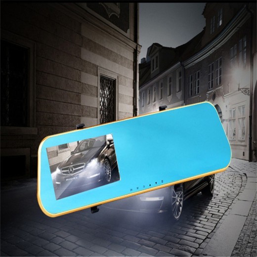 Grabadora de conducción con espejo retrovisor