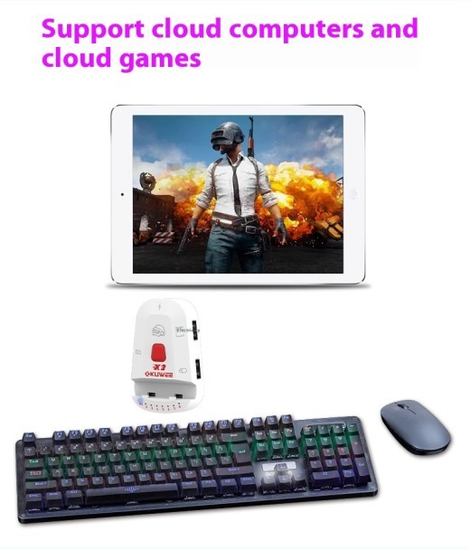 Conexión de ratón con llave USB a ratón con llave Bluetooth para ordenador y teléfono móvil