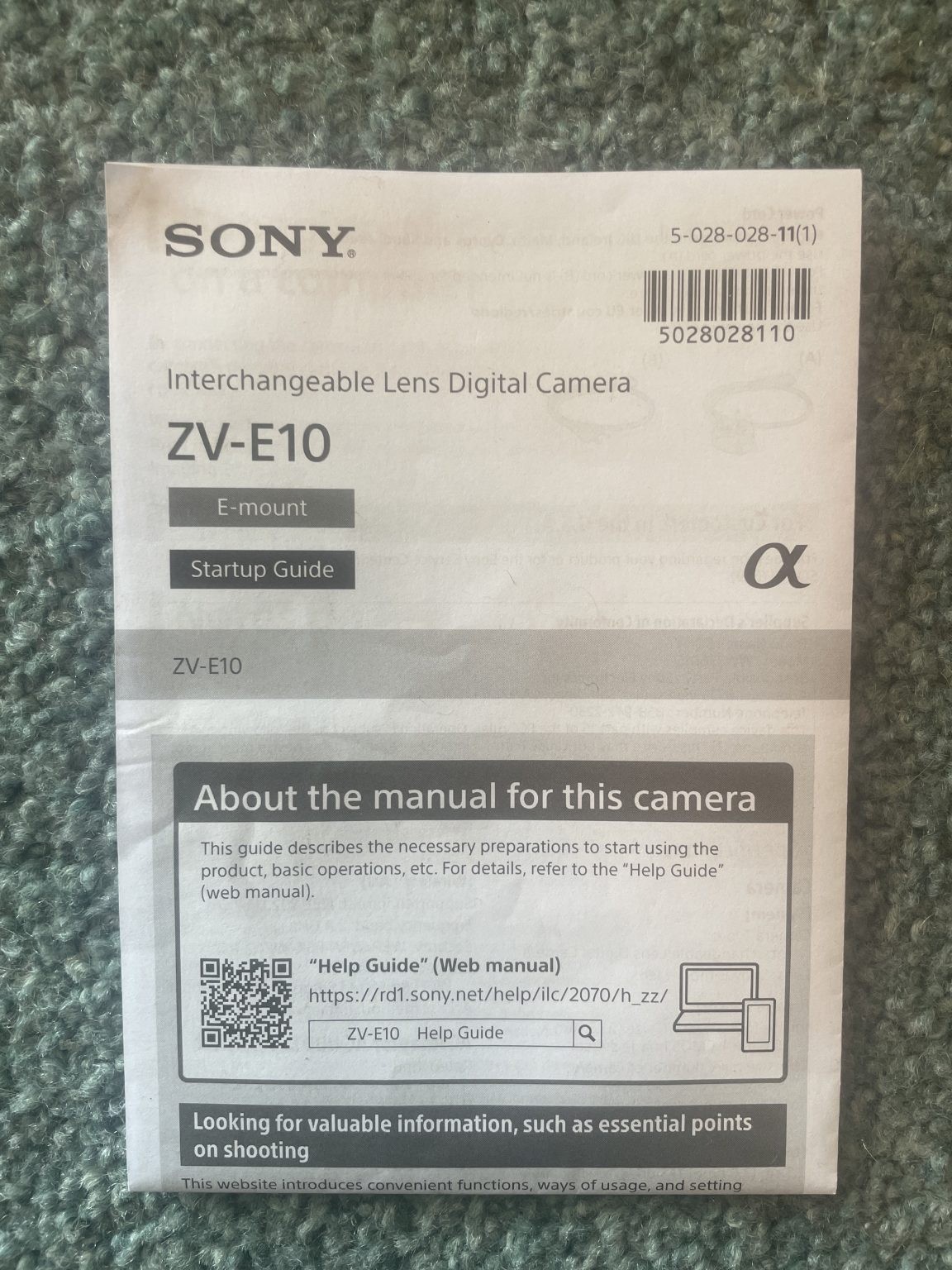 Cámara digital para vlogs Sony ZV-E10