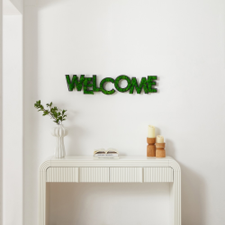 Letras de BIENVENIDA Arte Decoraciones de pared de musgo