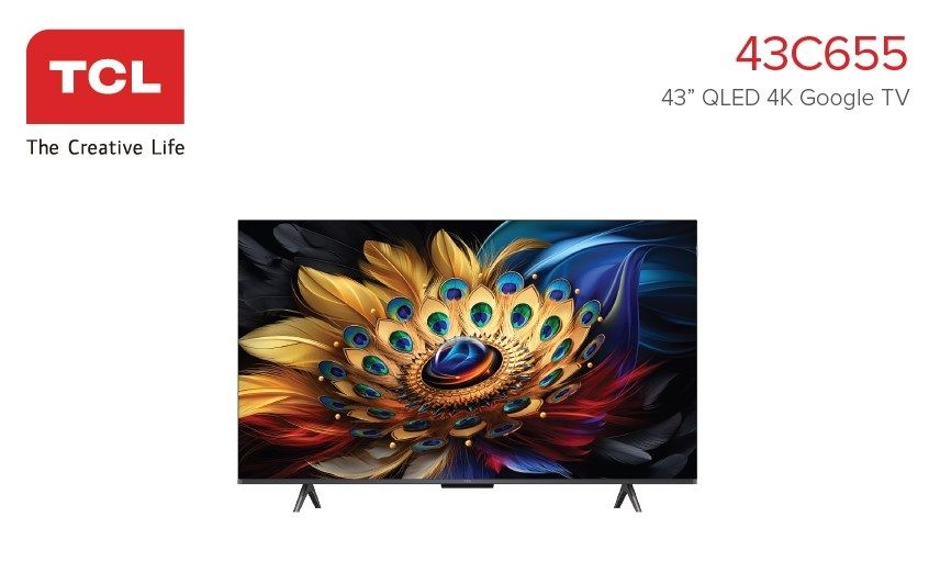 Televisor TCL QLED 4K Google - 43C655