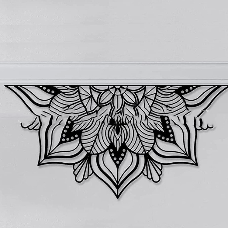 Arte Mandala Grande Colgante de Pared Mandala de Hierro