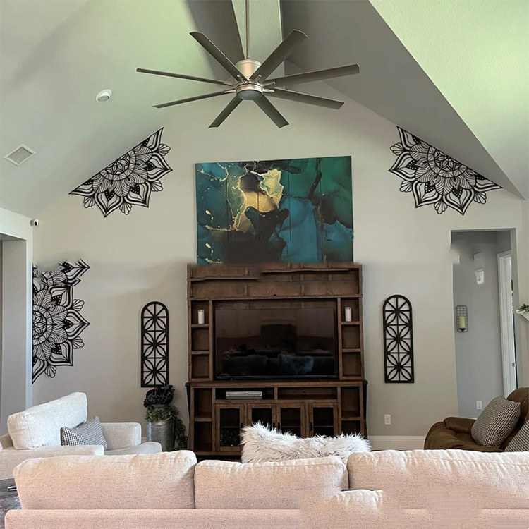 Arte Mandala Grande Colgante de Pared Mandala de Hierro