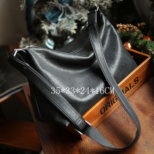 Bolsa de fitness de piel de vaca, almohada de ocio para hombre