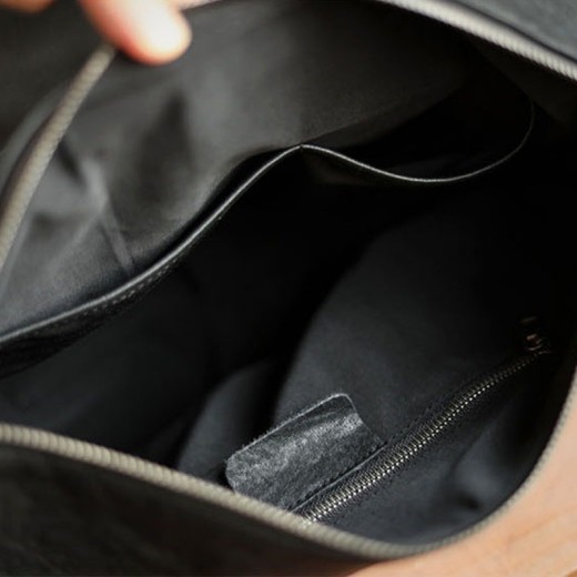 Bolsa de fitness de piel de vaca, almohada de ocio para hombre