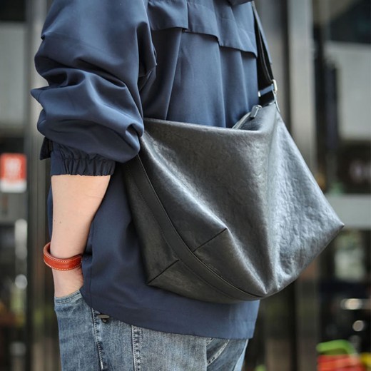 Bolsa de fitness de piel de vaca, almohada de ocio para hombre