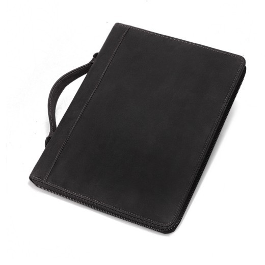 Bolso vintage de cuero Crazy Horse con funda de cuero para tableta y ordenador