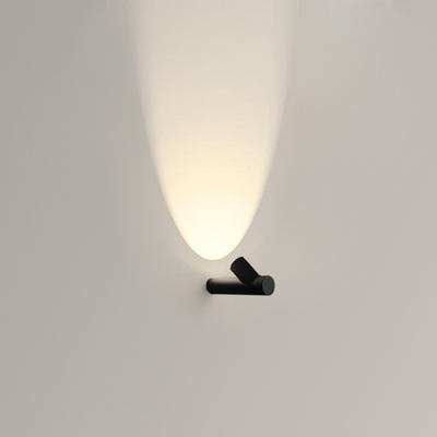 Lámpara de pared con decoración de bambú y arte LED minimalista