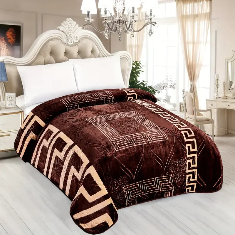 Manta de piel sintética estilo bohemio