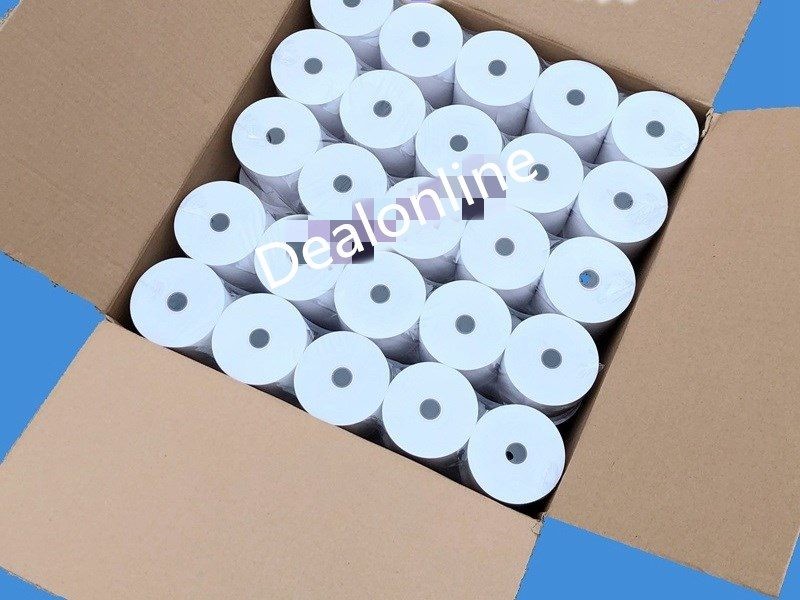 (25 rollos) Rollos de papel térmico para recibos de 80 x 80 mm para impresoras de recibos POS