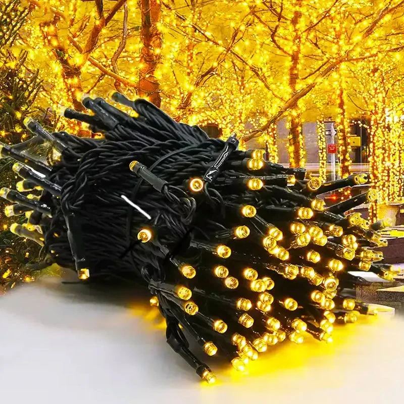 Luces solares navideñas para exteriores