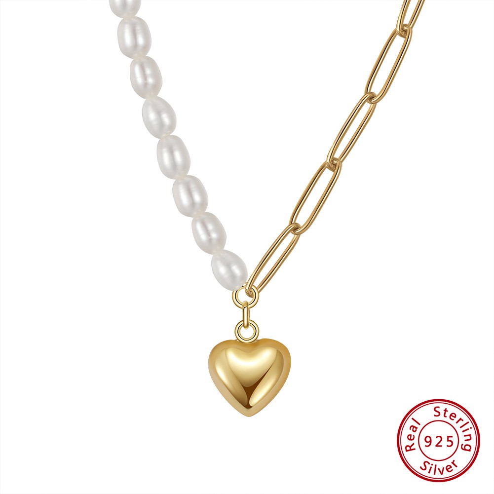 Collar de perlas naturales de oro de 14 quilates ORSA JEWELS