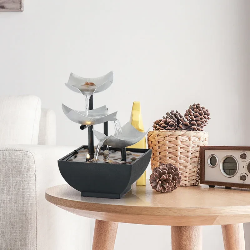 Adornos de agua corriente para decoración del hogar