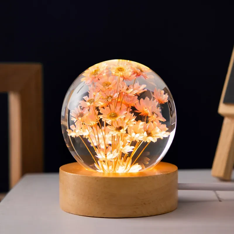 Bola de cristal de diente de león 3D