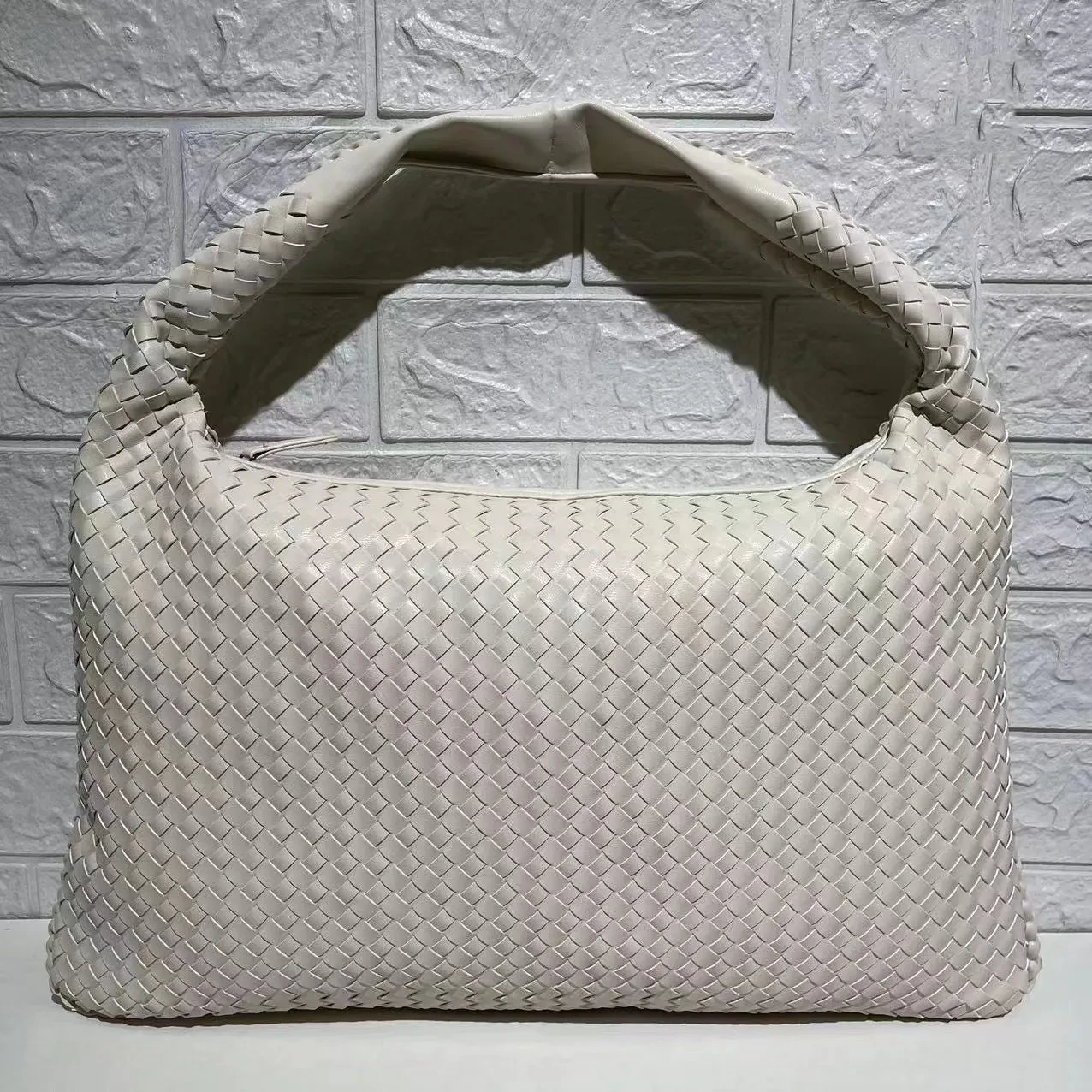 Bolso de hombro tejido de gran capacidad para mujer