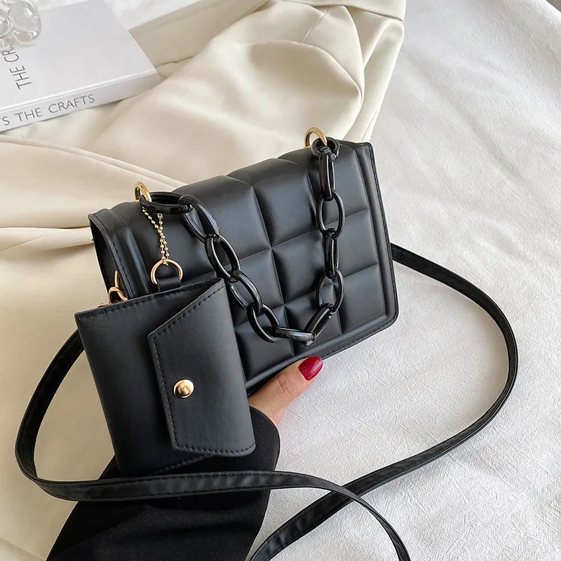 Bolso de mano sencillo e informal de color liso para mujer