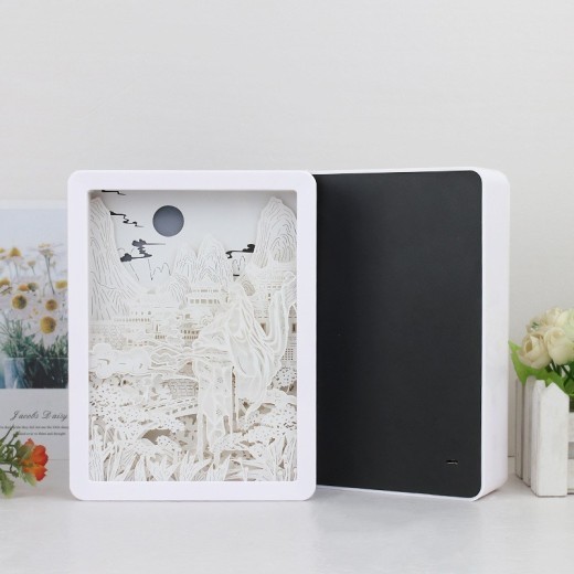 Lámpara de marco para decoración de mesita de noche de dormitorio