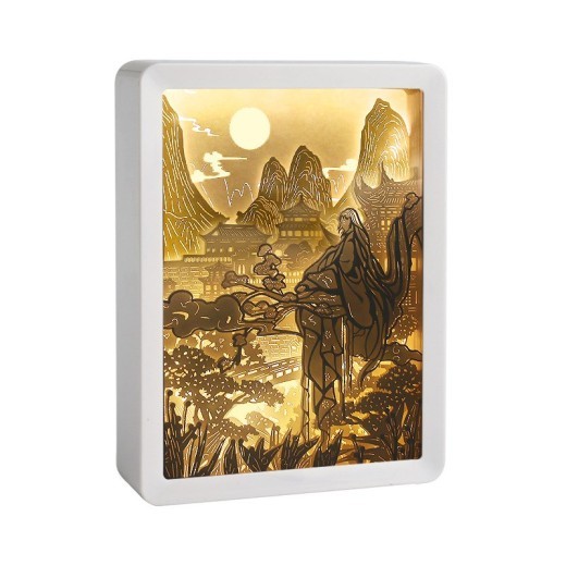 Lámpara de marco para decoración de mesita de noche de dormitorio