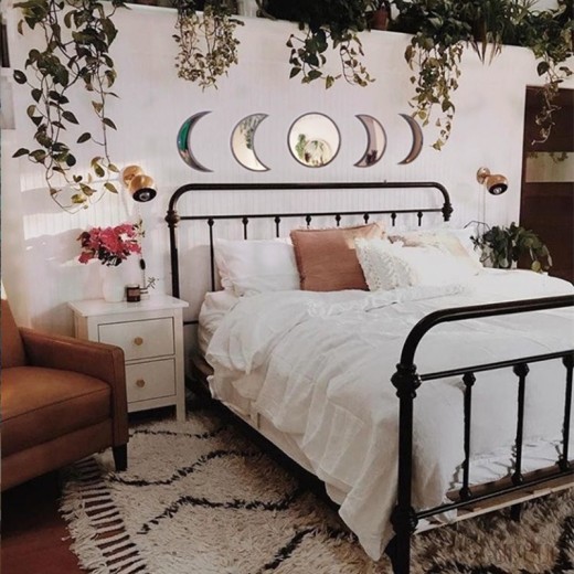 Espejo de maquillaje para decorar el dormitorio del hogar