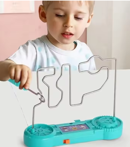 Juguete de choque eléctrico para niños, educativo, laberinto táctil eléctrico, juego divertido para fiestas, experimento científico, juguetes para niños, regalo