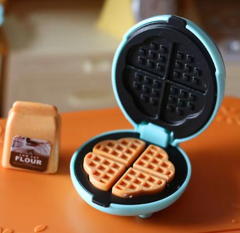1 juego de horno eléctrico en miniatura para casa de muñecas a escala 1/6, minimáquina de hacer pan, muebles de cocina, accesorios para decoración de casa de muñecas, juguetes.