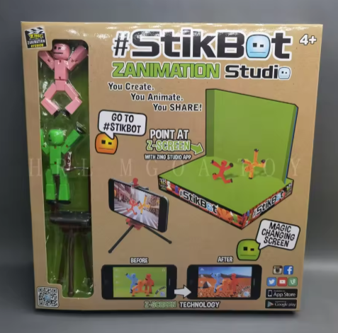 Robot succionador Stikbot, muñeco de palo para fotografía de animales, multiestilo, juguete de regalo para niño a elegir