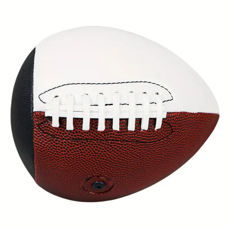 Balón de rugby personalizable con autógrafo - Talla oficial 7, marrón y negro | Perfecto para entrenamiento y regalos | Mejora tus habilidades de lanzamiento y recepción