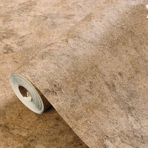 Papel pintado gris cemento eólico, color pigmento puro, papel pintado industrial de barro diatomea.