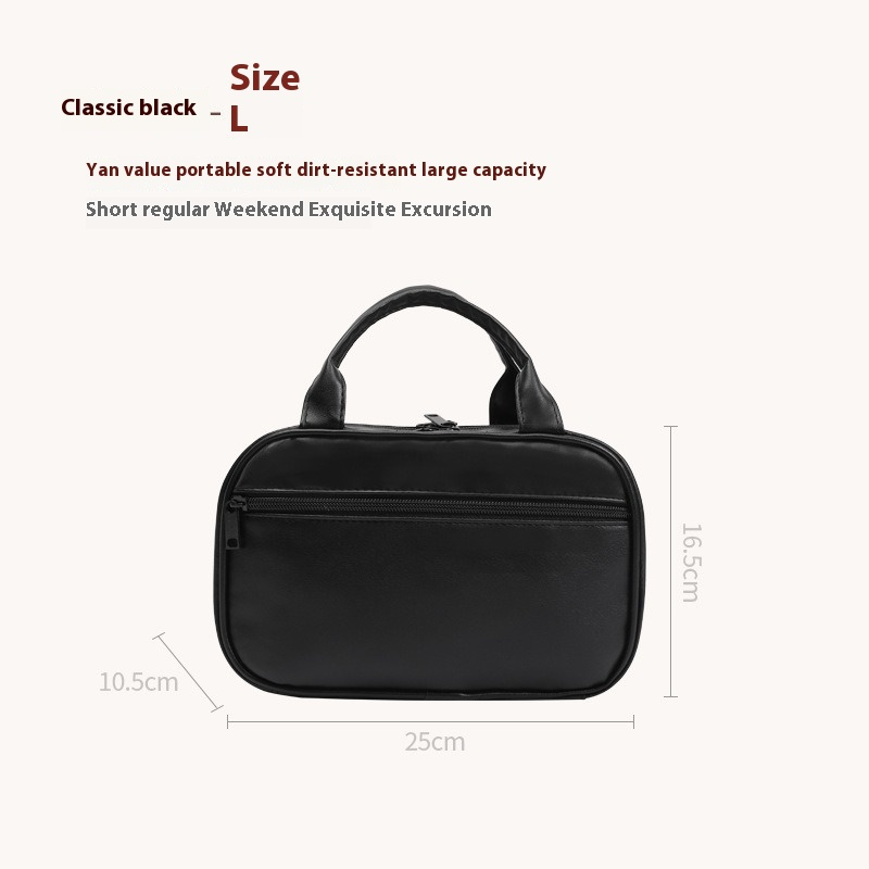 Nueva bolsa de cosméticos portátil con asa, gran capacidad, impermeable, para maquillaje, artículos de tocador, bolso de mano, bolsa de viaje multifuncional para almacenamiento para mujeres