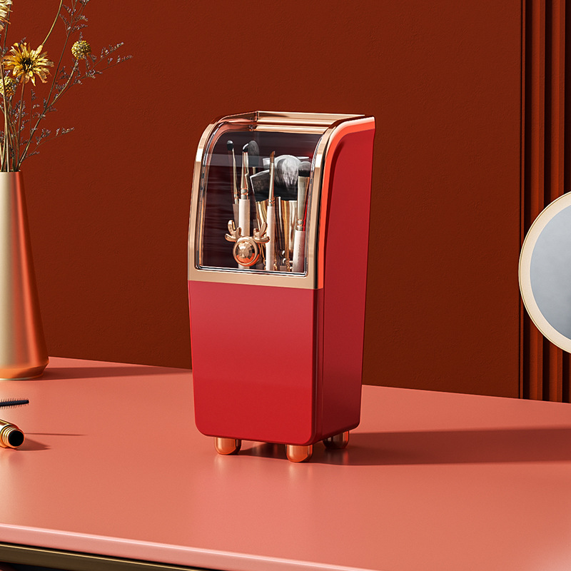 Caja de almacenamiento de cosméticos de lujo ligera con cajón