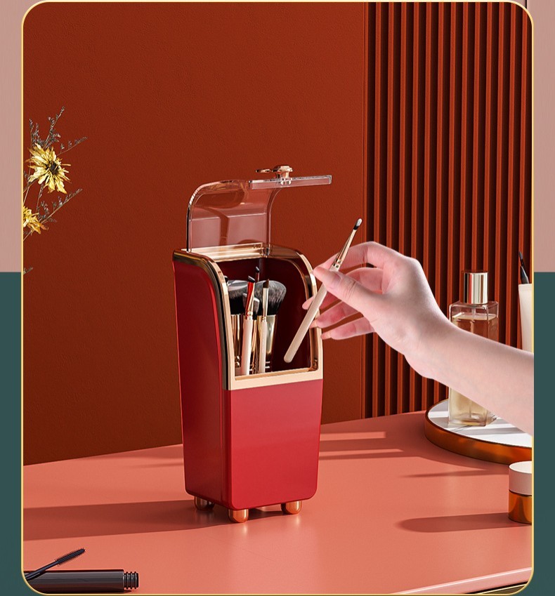 Caja de almacenamiento de cosméticos de lujo ligera con cajón