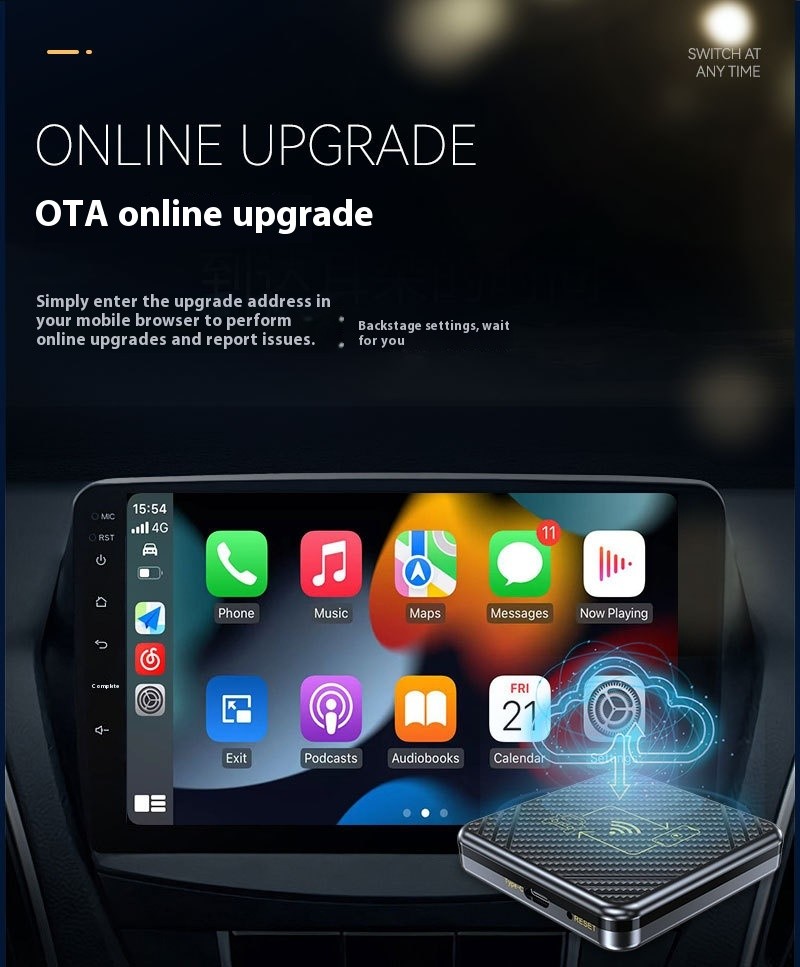 Caja CarPlay con conexión inalámbrica para coche, caja inteligente Android para coche