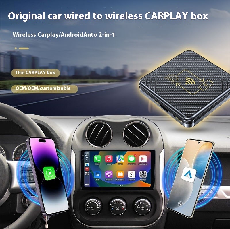 Caja CarPlay con conexión inalámbrica para coche, caja inteligente Android para coche