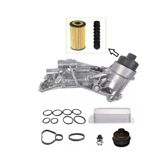 Adecuado para la carcasa del filtro del enfriador de aceite del motor automotriz