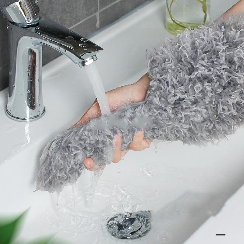 Pértiga telescópica lavable, fácil de aplicar, mango largo, plumero extensible, estático, de acero inoxidable, cepillo flexible, alargador, limpieza de techos