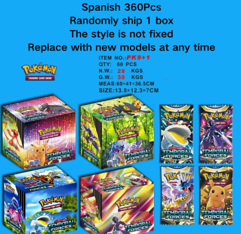 Juego de cartas coleccionables de Pokémon TCG en inglés: Hidden Fates Evolutions Booster para niños (360 unidades)